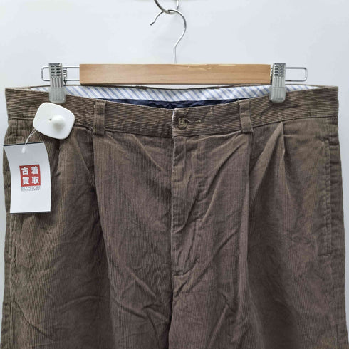 クラブルーム CLUB ROOM 2タック ワイド コーデュロイ コーズ パンツ 裾ダブル メンズ 34×32