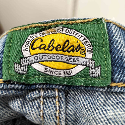 カベラス Cabela's メキシコ製 ロゴ タブ 5ポケット テーパード デニム パンツ メンズ 36/32