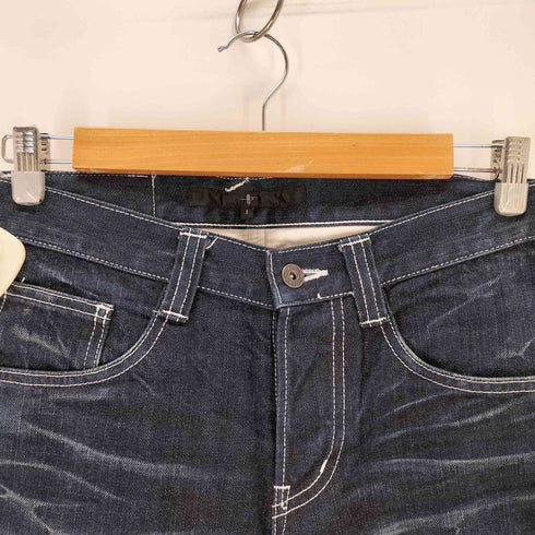 ノーアイディー NO ID. 13オンスデニム立体リジット加工ストレートパンツ メンズ JPN:1
