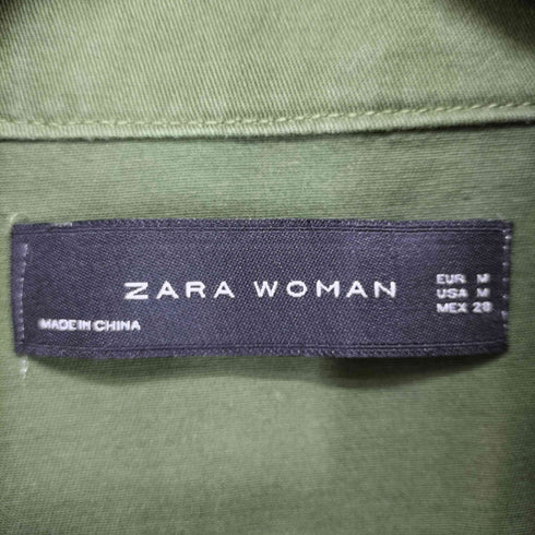 ザラ ZARA スタッズ&ワッペン刺繍ショートモッズコート レディース import:M