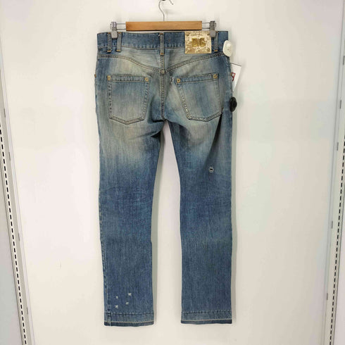ドルチェアンドガッバーナ DOLCE&GABBANA イタリア製 DG金具 ダメージ デニム パンツ メンズ EUR:50
