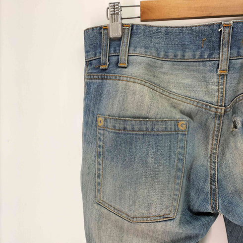 ドルチェアンドガッバーナ DOLCE&GABBANA イタリア製 DG金具 ダメージ デニム パンツ メンズ EUR:50
