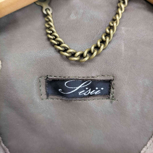 シシ sisii Cow Leather ダブルレザーライダースジャケット レディース XXS