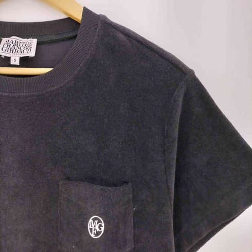 マリテフランソワジルボー MARITHE FRANCOIS GIRBAUD ロゴ刺繍 パイル地 ポケット半袖Tシャツ レディース import:S
