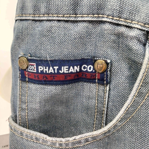 ファットファーム PHAT FARM 90-00S USA製 バック刺繍 極太 ペインター ワイド デニム パンツ メンズ 38