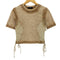 メゾンスペシャル MAISON SPECIAL Chemical Wash Spray Trim Short Length T-shirt ケミカルウォッシュスプレートリムショートTEE レディース FREE