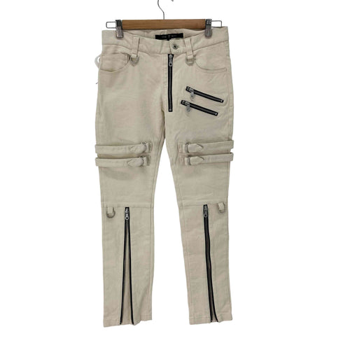 ノーアイディーブラック NO ID.BLACK ボンテージ ジップ デニム メンズ JPN:2