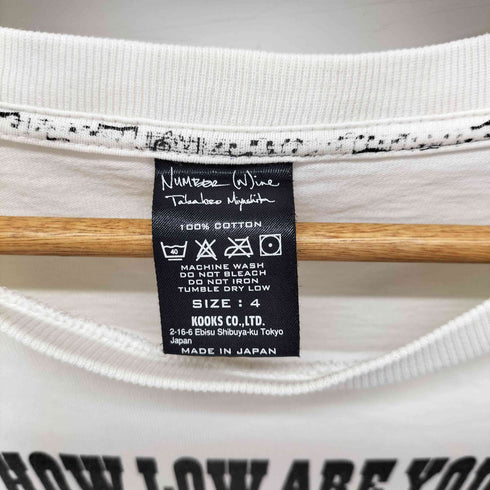 N NUMBER SS2007 Daniel Johnston/Kurt Cobain/Johnny Cash T-Shirt メンズ JPN:4