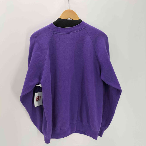 ヘインズ Hanes 90S USA製 ラメ プリント デザイン ラグラン スウェット トレーナー メンズ import:L