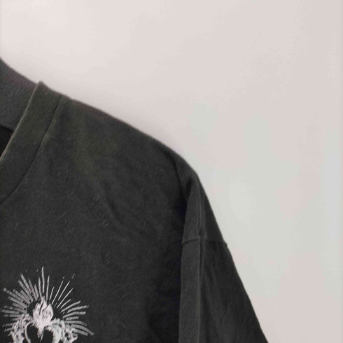 バブルス BUBBLES Y2K クロス ハート エンジェル 両面 フロッキープリント S/S Tシャツ レディース FREE