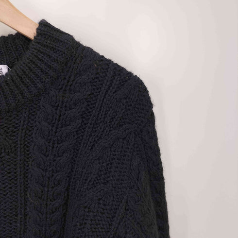 kenny woollen mills ウールケーブルニット メンズ US:36
