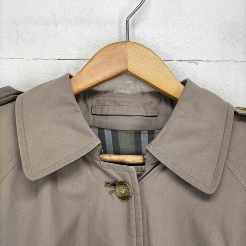 バーバリー BURBERRY 比翼 裏地 チェック ステンカラーコート メンズ