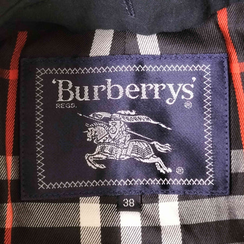 バーバリーズ BURBERRYS 裏地ノバチェック 比翼ステンカラーコート レディース JPN:38
