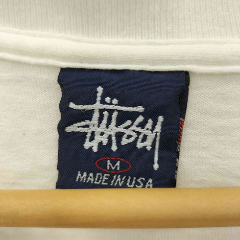 ステューシー Stussy 90s USA製 紺タグ LIMIT プリントクルーネックTシャツ メンズ M