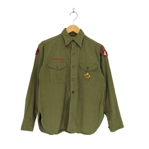 ボーイスカウトオブアメリカ BOY SCOUTS OF AMERICA 50s バッジデザインシャツ メンズ