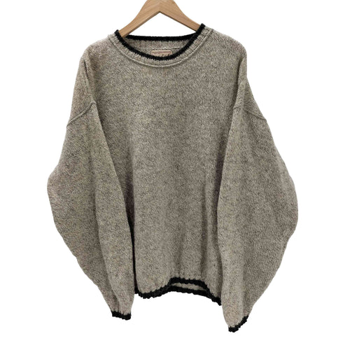 ウールリッチ WOOLRICH 90S USA製 リブ編み ローゲージ リブライン ウール ニット セーター メンズ import:M