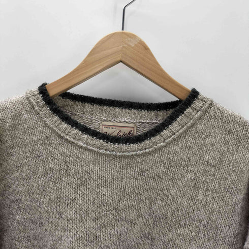 ウールリッチ WOOLRICH 90S USA製 リブ編み ローゲージ リブライン ウール ニット セーター メンズ import:M