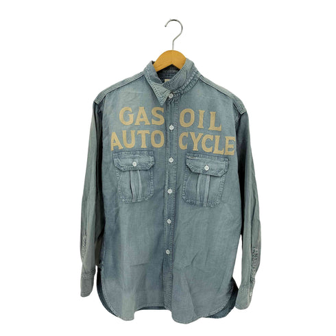 オールドクロウ OLD CROW CROW - L/S WORK SHIRTS GAS OIL AUTO CYCLE ロングスリーブシャツ メンズ L