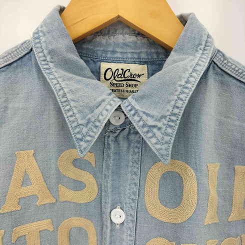 オールドクロウ OLD CROW CROW - L/S WORK SHIRTS GAS OIL AUTO CYCLE ロングスリーブシャツ メンズ L