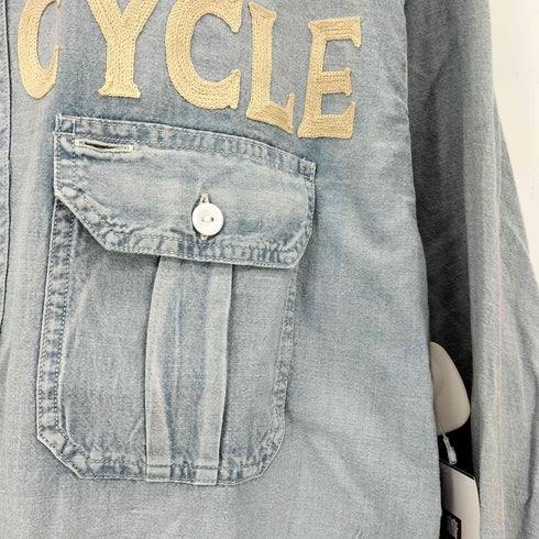 オールドクロウ OLD CROW CROW - L/S WORK SHIRTS GAS OIL AUTO CYCLE ロングスリーブシャツ メンズ L