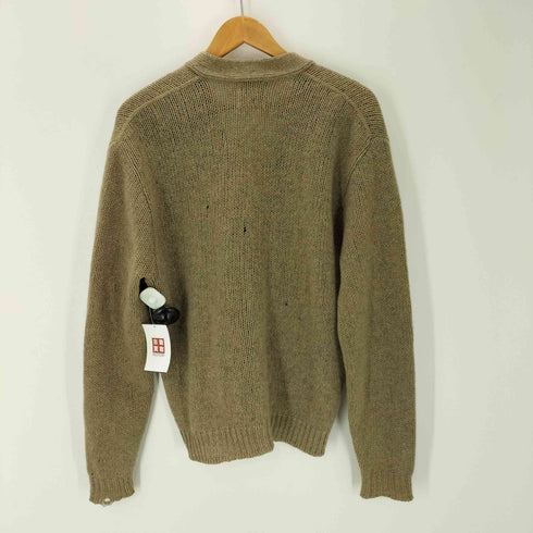 キャンパス CAMPUS 60-70S USA製 黒タグ 2ply shetland wool シェットランドウール メランジ ローゲージ カーディガン vintage ヴィンテージ メンズ import:M
