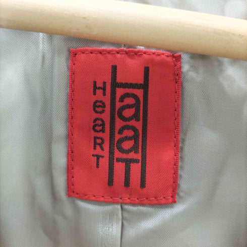 ハートイッセイミヤケ Haat ISSEY MIYAKE 羊革 ラムレザー ノーカラー ジャケット レディース JPN:3