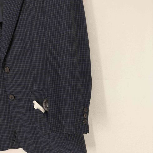 エルメネジルドゼニア Ermenegildo Zegna HIGH PERFORMANCE チェック柄2Bテーラードジャケット メンズ
