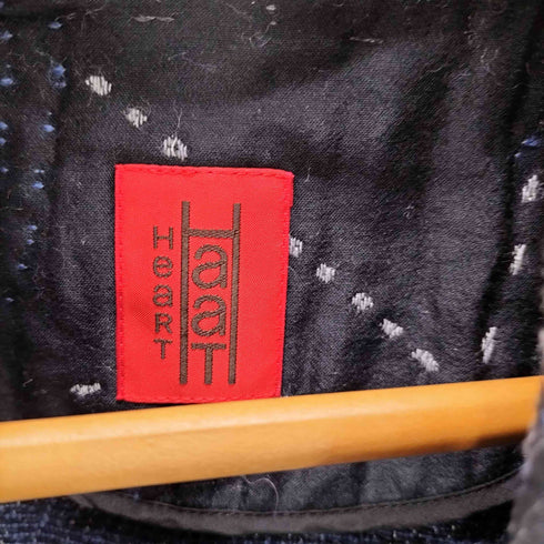 ハートイッセイミヤケ Haat ISSEY MIYAKE 混紡 刺し子 生地 刺繍 総柄 ロング コート レディース JPN:2