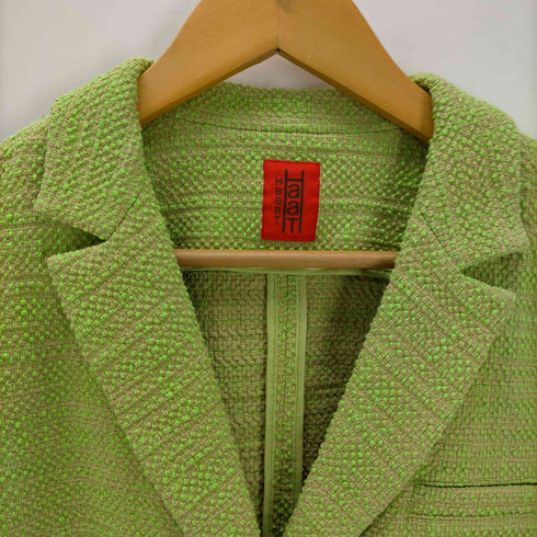 ハートイッセイミヤケ Haat ISSEY MIYAKE 混紡 織生地 3B テーラードジャケット レディース JPN:4