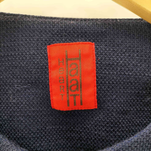ハートイッセイミヤケ Haat ISSEY MIYAKE ポリ ウール 混紡 ジップアップ ノーカラー コート レディース JPN:3