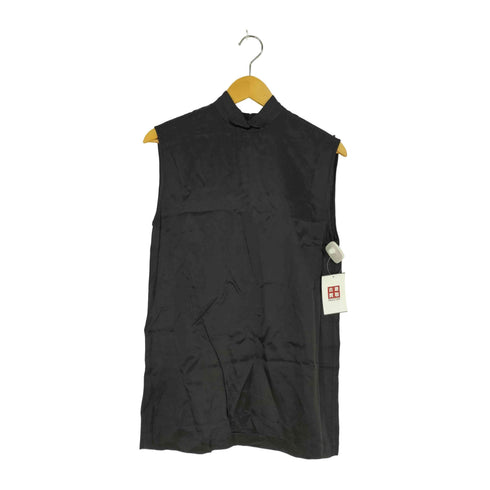 ローブドシャンブルコムデギャルソン robe de chambre COMME des GARCONS 80S AD表記無 レーヨンノースリーブ ブラウス レディース