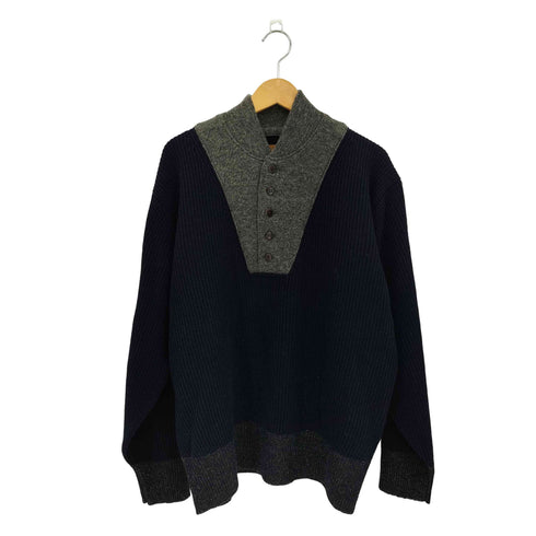 バイグラッドハンド BY GLADHAND RED GENT - JEEP KNIT バイカラー ニットセーター メンズ L
