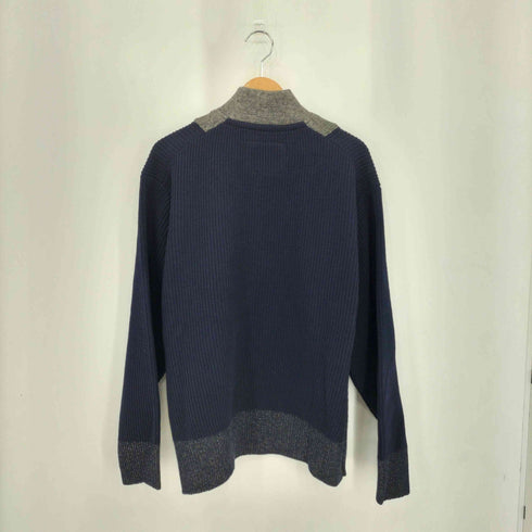 バイグラッドハンド BY GLADHAND RED GENT - JEEP KNIT バイカラー ニットセーター メンズ L