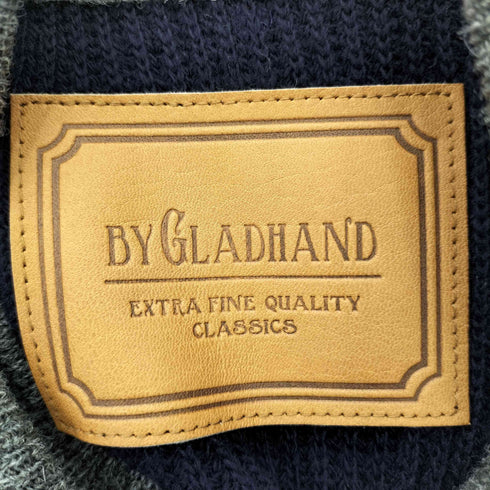 バイグラッドハンド BY GLADHAND RED GENT - JEEP KNIT バイカラー ニットセーター メンズ L