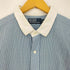 ポロバイラルフローレン Polo by RALPH LAUREN 90-00s ポニー無し ストライプ クレリックシャツ メンズ XLT