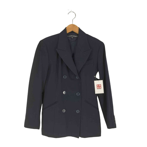 キャサリンハムネットロンドン KATHARINE HAMNETT LONDON ウール ダブルブレスト テーラードジャケット レディース import:M