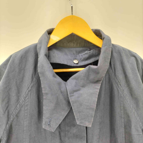 ハートイッセイミヤケ Haat ISSEY MIYAKE ライナー付き オーガニック コットン デザイン スタンド カラー 比翼 ロング コート レディース JPN:2