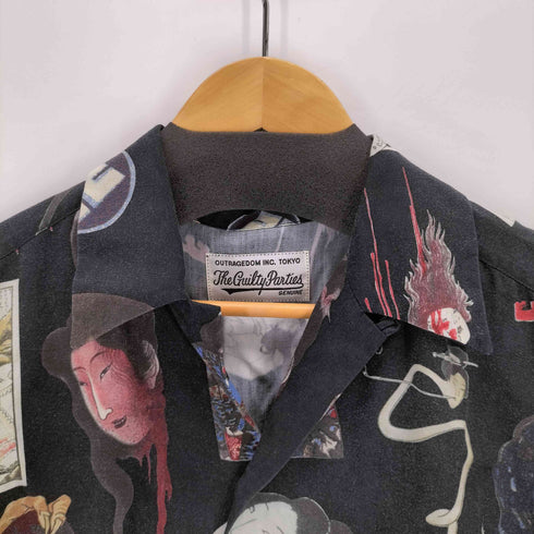 ワコマリア WACKO MARIA 18SS 天国東京お化け図 S/S HAWAIIAN SHIRT メンズ JPN:L