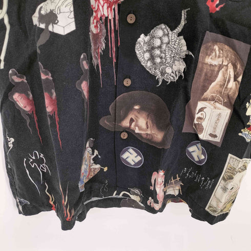 ワコマリア WACKO MARIA 18SS 天国東京お化け図 S/S HAWAIIAN SHIRT メンズ JPN:L