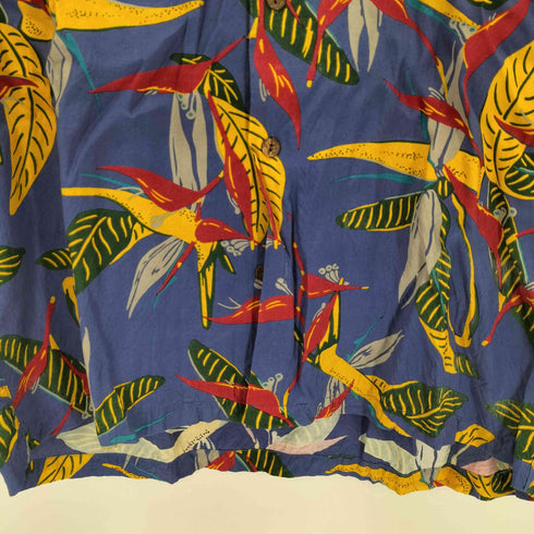 ワコマリア WACKO MARIA 極楽鳥花 S/S HAWAIIAN SHIRT メンズ JPN:L