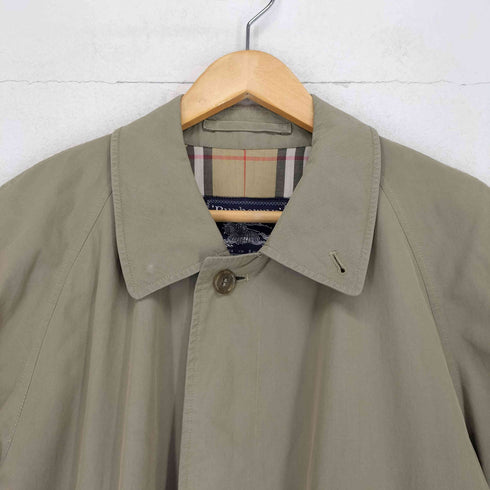 バーバリーズ BURBERRYS MADE IN ENGLAND 裏地ノバチェック比翼ステンカラーコート メンズ