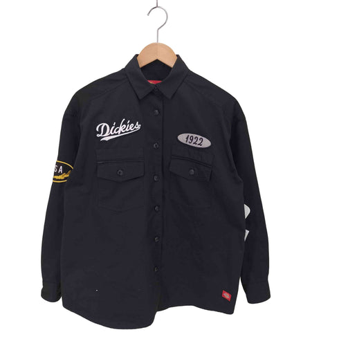ディッキーズ Dickies ワッペン付き ワークシャツ メンズ import:S