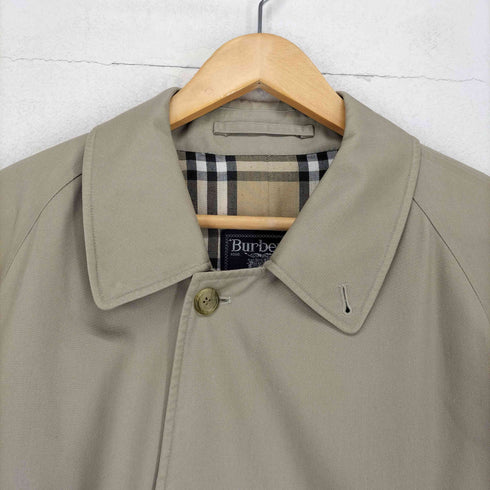 バーバリーズ BURBERRYS MADE IN ENGLAND 裏地ノバチェック比翼ステンカラーコート メンズ