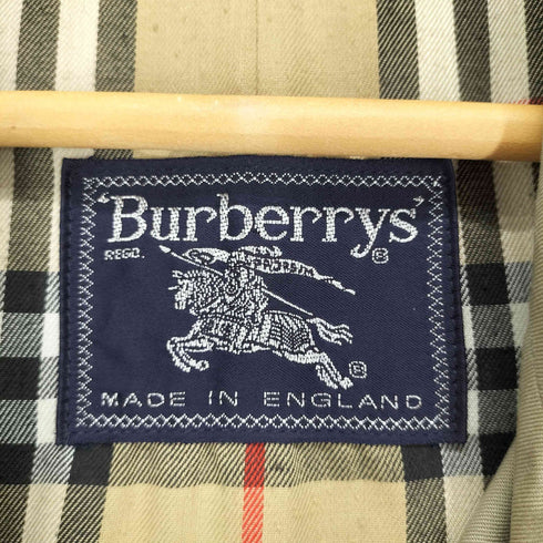 バーバリーズ BURBERRYS MADE IN ENGLAND 裏地ノバチェック比翼ステンカラーコート メンズ