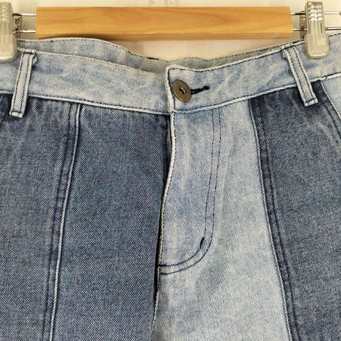LB-03 パッチワーク デニムパンツ レディース JPN:M