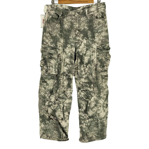 エイチアンドエム H&M タイダイ染め ツイル カーゴパンツ Y2K メンズ FR42
