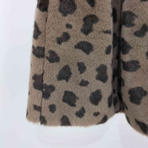 ビアズリー BEARDSLEY 25AW 15 quinze レオパードファースカート レディース FREE