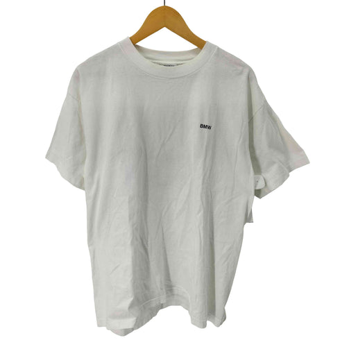 企業 USA製 袖シングル&裾ダブル ロゴプリントTシャツ メンズ import:XL