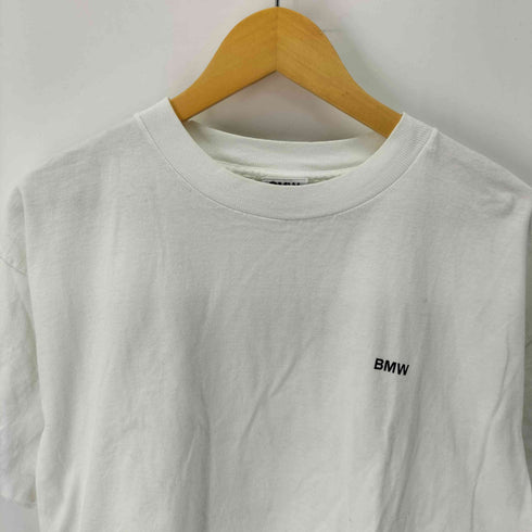 企業 USA製 袖シングル&裾ダブル ロゴプリントTシャツ メンズ import:XL