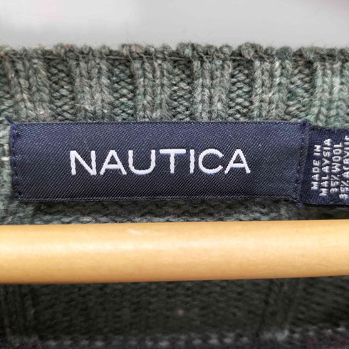 ノーティカ NAUTICA アクリルコットン マルチカラーニット メンズ import:L